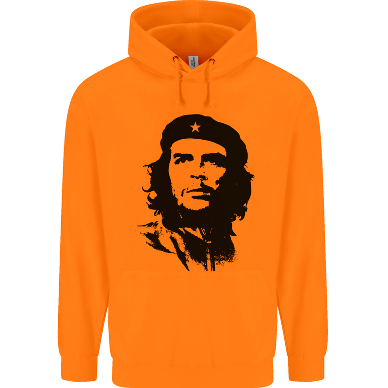 Che Guevara Silhouette Mens 80% Cotton Hoodie Orange