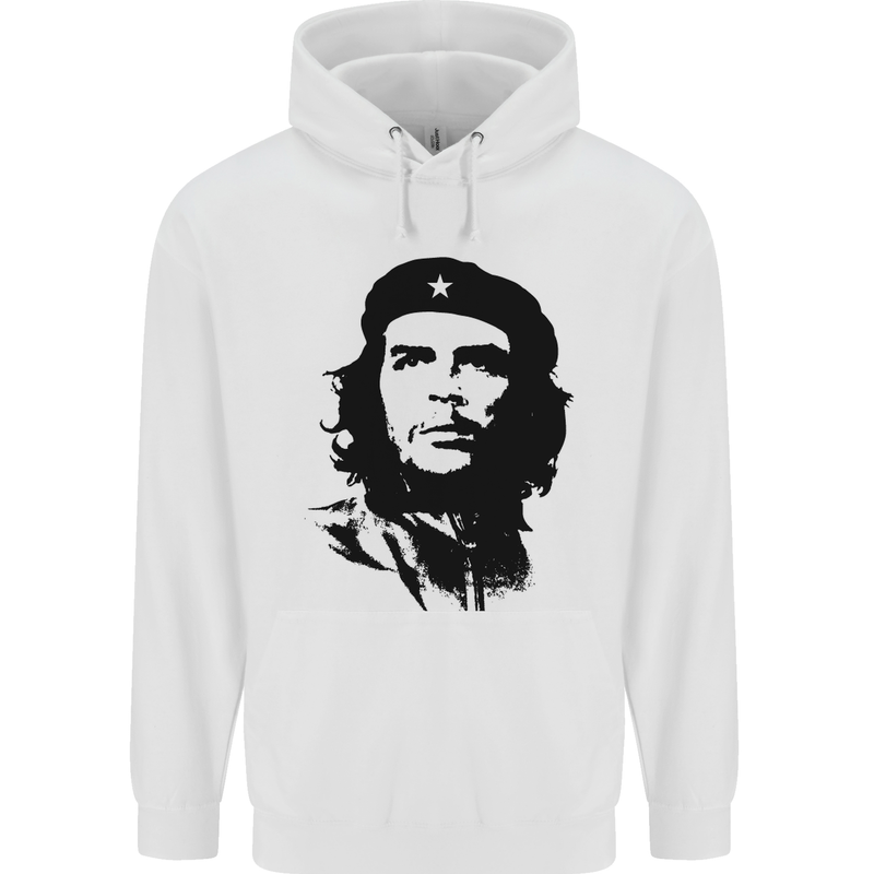 Che Guevara Silhouette Mens 80% Cotton Hoodie White