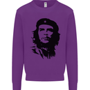 Che Guevara Silhouette Mens Sweatshirt Jumper Purple