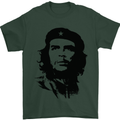 Che Guevara Silhouette Mens T-Shirt Cotton Gildan Forest Green