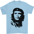 Che Guevara Silhouette Mens T-Shirt Cotton Gildan Light Blue