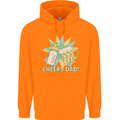 Cheers Dad Beer & Bottle Funny Father's Day Mens 80% Cotton Hoodie Orange
