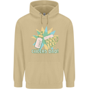 Cheers Dad Beer & Bottle Funny Father's Day Mens 80% Cotton Hoodie Sand