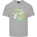 Cheers Dad Beer & Bottle Funny Father's Day Mens Cotton T-Shirt Tee Top Sports Grey
