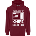 Chef Ask About My Knife Collection Funny Childrens Kids Hoodie Maroon