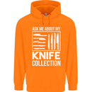 Chef Ask About My Knife Collection Funny Childrens Kids Hoodie Orange