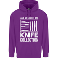 Chef Ask About My Knife Collection Funny Childrens Kids Hoodie Purple