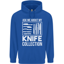 Chef Ask About My Knife Collection Funny Childrens Kids Hoodie Royal Blue