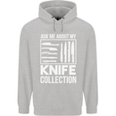 Chef Ask About My Knife Collection Funny Childrens Kids Hoodie Sports Grey