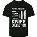 Chef Ask About My Knife Collection Funny Mens Cotton T-Shirt Tee Top Black