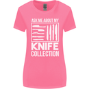Chef Ask About My Knife Collection Funny Womens Wider Cut T-Shirt Azalea