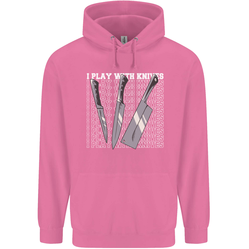 Chef I Play With Knives Childrens Kids Hoodie Azalea