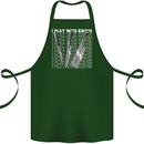 Chef I Play With Knives Cotton Apron 100% Organic Forest Green
