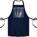 Chef I Play With Knives Cotton Apron 100% Organic Navy Blue