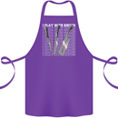 Chef I Play With Knives Cotton Apron 100% Organic Purple