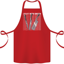 Chef I Play With Knives Cotton Apron 100% Organic Red