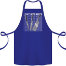 Chef I Play With Knives Cotton Apron 100% Organic Royal Blue