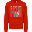 Chef I Play With Knives Kids Sweatshirt Jumper Bright Red
