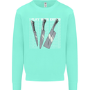Chef I Play With Knives Kids Sweatshirt Jumper Peppermint