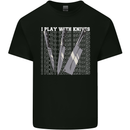 Chef I Play With Knives Kids T-Shirt Childrens Black