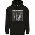 Chef I Play With Knives Mens 80% Cotton Hoodie Black
