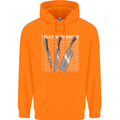Chef I Play With Knives Mens 80% Cotton Hoodie Orange