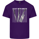Chef I Play With Knives Mens Cotton T-Shirt Tee Top Purple