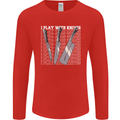 Chef I Play With Knives Mens Long Sleeve T-Shirt Red