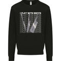 Chef I Play With Knives Mens Sweatshirt Jumper Black