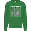 Chef I Play With Knives Mens Sweatshirt Jumper Irish Green
