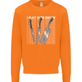 Chef I Play With Knives Mens Sweatshirt Jumper Orange