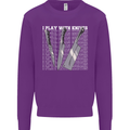 Chef I Play With Knives Mens Sweatshirt Jumper Purple