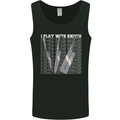 Chef I Play With Knives Mens Vest Tank Top Black