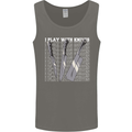 Chef I Play With Knives Mens Vest Tank Top Charcoal