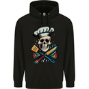Chef Skull Childrens Kids Hoodie Black