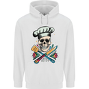 Chef Skull Childrens Kids Hoodie White