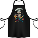 Chef Skull Cotton Apron 100% Organic Black