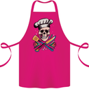 Chef Skull Cotton Apron 100% Organic Pink