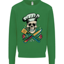 Chef Skull Kids Sweatshirt Jumper Irish Green