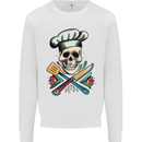 Chef Skull Kids Sweatshirt Jumper White