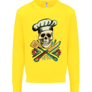 Chef Skull Kids Sweatshirt Jumper Yellow