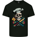 Chef Skull Kids T-Shirt Childrens Black