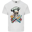 Chef Skull Kids T-Shirt Childrens White