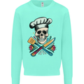 Chef Skull Mens Sweatshirt Jumper Peppermint