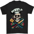 Chef Skull Mens T-Shirt 100% Cotton Black