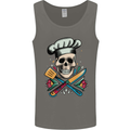 Chef Skull Mens Vest Tank Top Charcoal