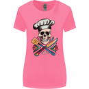 Chef Skull Womens Wider Cut T-Shirt Azalea