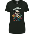 Chef Skull Womens Wider Cut T-Shirt Black