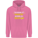 Chemistry Alcohol Is a Solution Funny Mens 80% Cotton Hoodie Azelea