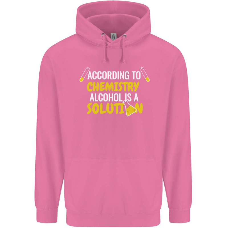 Chemistry Alcohol Is a Solution Funny Mens 80% Cotton Hoodie Azelea